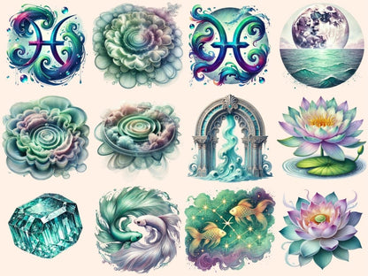 Pisces Sign Clipart astrology png - Wonders Artist