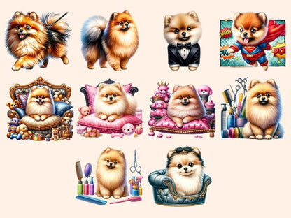 Pomeranian Clipart cartoon Pomeranian - Wonders Artist