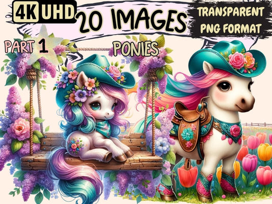 Ponies Clipart Cute pony art - Wonders Artist