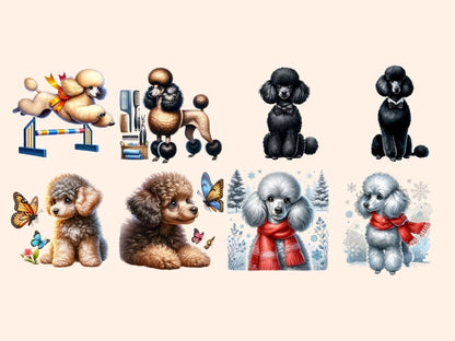 Poodles Clipart Cute poodle art - Wonders Artist