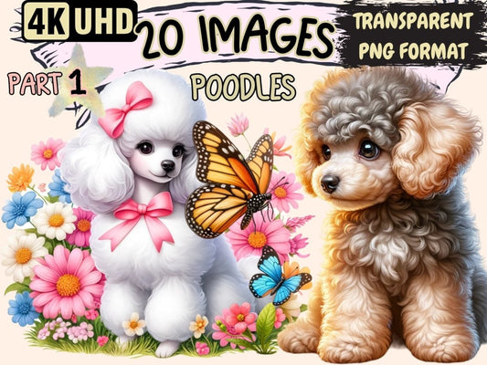 Poodles Clipart Cute poodle art - Wonders Artist