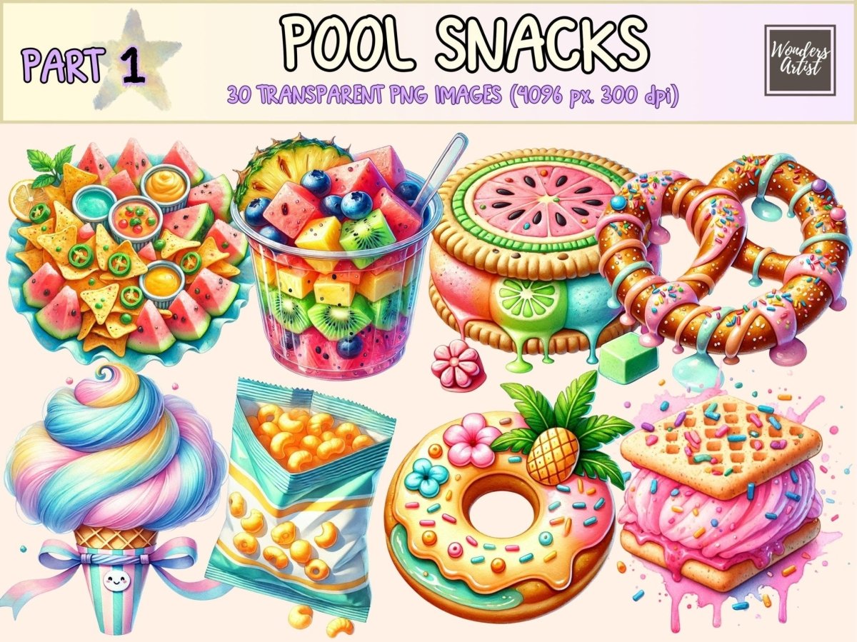 Pool Snacks Clipart desserts clipart food clipart food graphics - WondersArtist