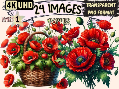 Poppies Clipart blooming poppy clip - Wonders Artist