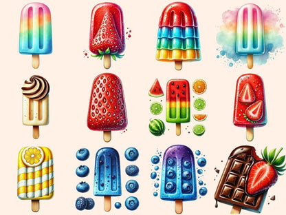 Popsicles Clipart popsicle art - Wonders Artist