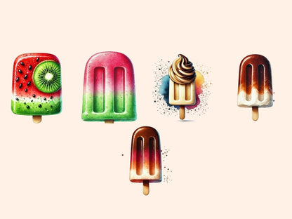 Popsicles Clipart popsicle art - Wonders Artist