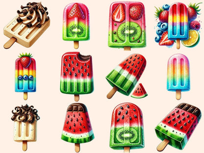 Popsicles Clipart popsicle art - Wonders Artist