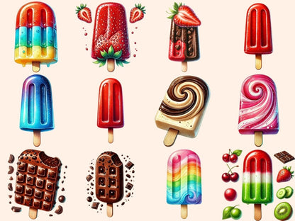 Popsicles (P2) Clipart popsicle art - Wonders Artist