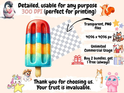 Popsicles (P3) Clipart popsicle art - Wonders Artist