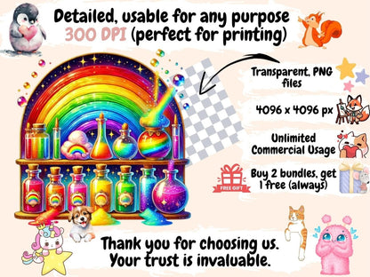 Potion Shelves Clipart Alchemy Shelf Print - Wonders Artist