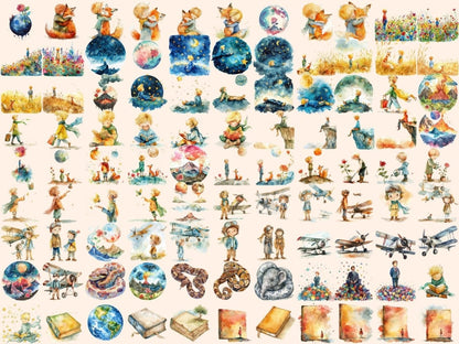 Prince's Fairytale Watercolor Clipart Fairytale Clipart - Wonders Artist