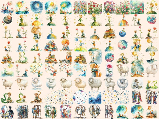 王子のフェアリーテイル水彩クリップアート