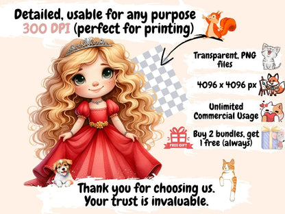 Princess Clipart cute princess png - Wonders Artist