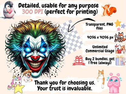 Psycho Clowns Clipart Clown Clipart - Wonders Artist