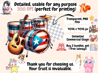 Puerto Rico (P1) Clipart beach graphics - Wonders Artist