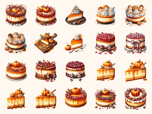 Pumpkin Cheesecake Clipart