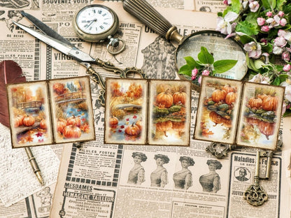 Pumpkin Harvest Journal Pages (P2) Autumn Journal Kit - Wonders Artist