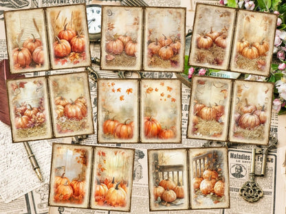 Pumpkin Harvest Journal Pages (P3) Autumn Journal Kit - Wonders Artist