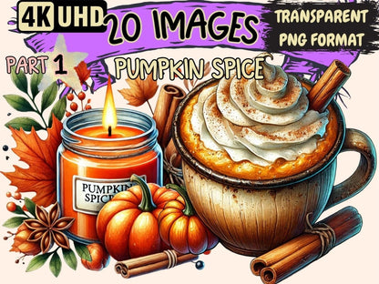 Pumpkin Spice Clipart Autumn Pumpkin Art - Wonders Artist