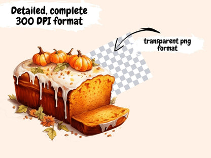 Pumpkin Spice Watercolor Clipart autumn clipart - Wonders Artist