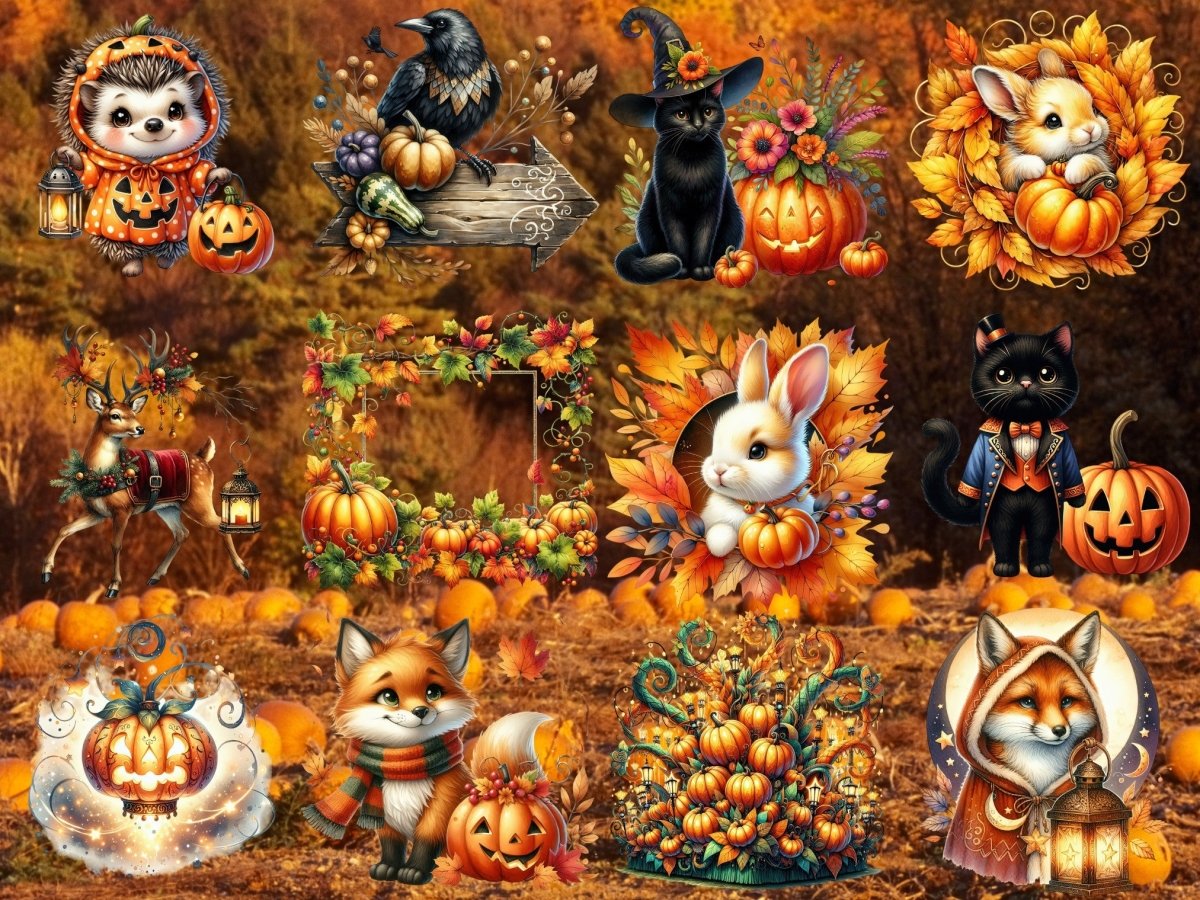 Pumpkinwood Parade Clipart (BEGRENSET UTGAVE) image 2