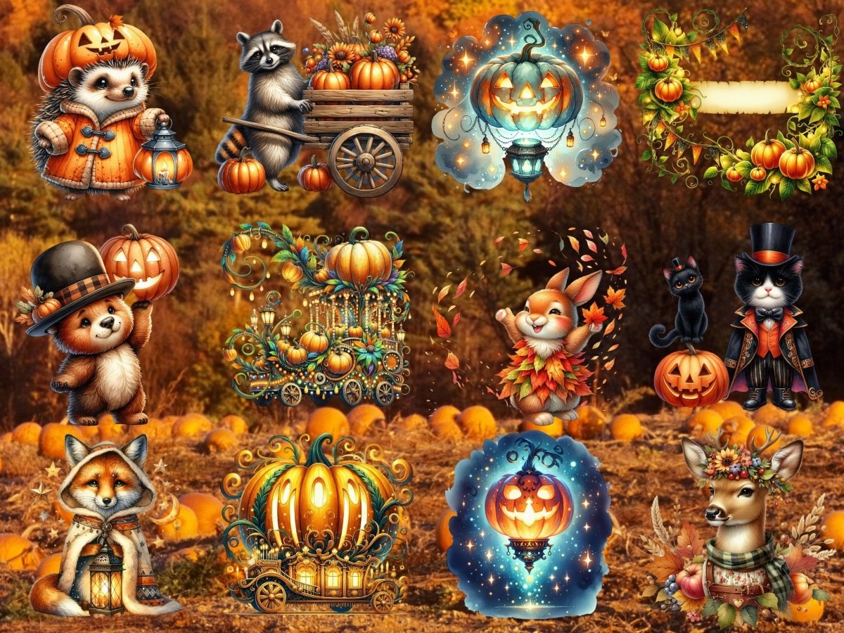 Pumpkinwood Parade Clipart (BEGRENSET UTGAVE) image 12