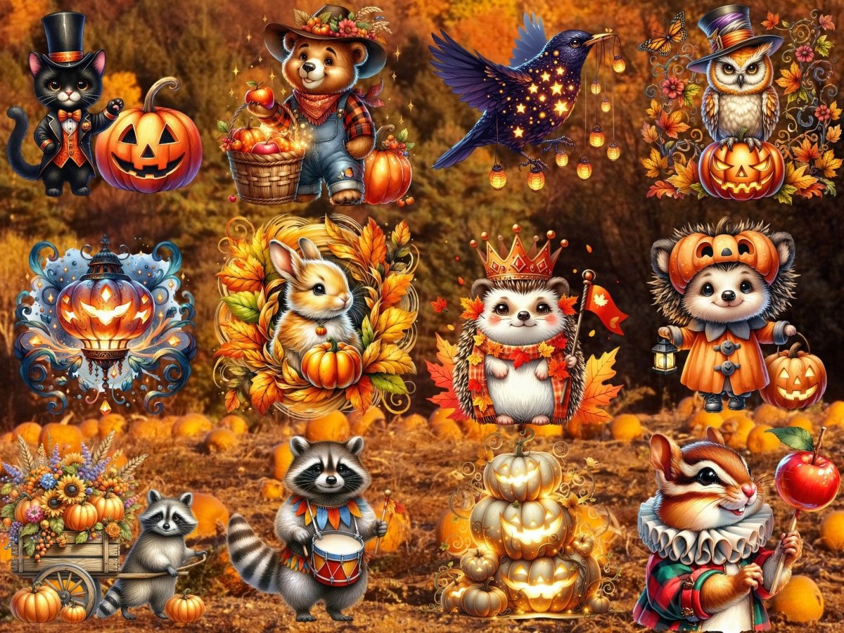 Pumpkinwood Parade Clipart (BEGRENSET UTGAVE) image 10