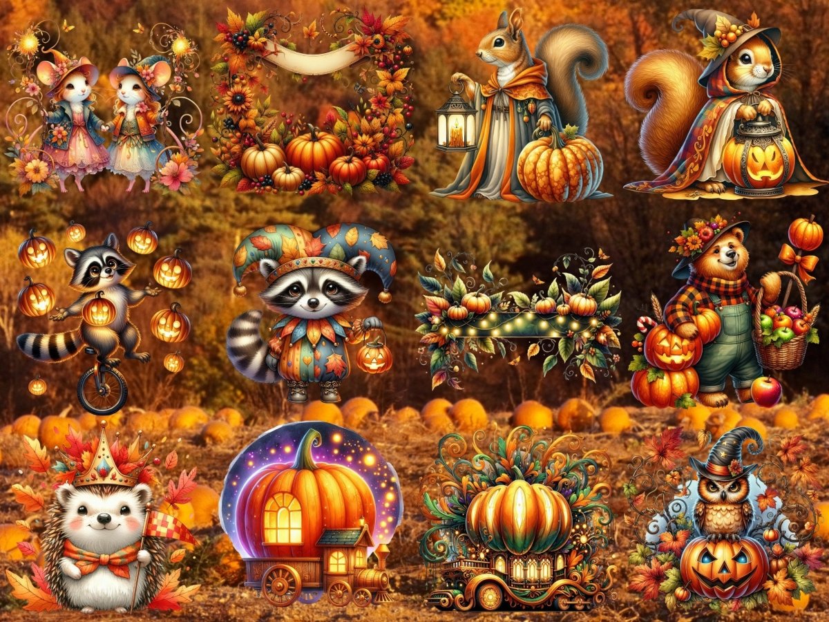 Pumpkinwood Parade Clipart (BEGRENSET UTGAVE) image 14