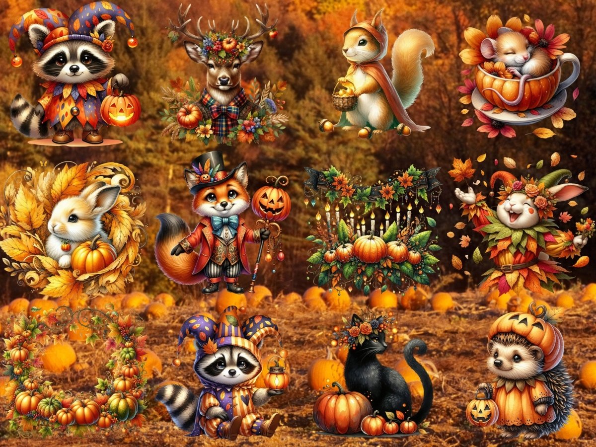 Pumpkinwood Parade Clipart (BEGRENSET UTGAVE) image 6