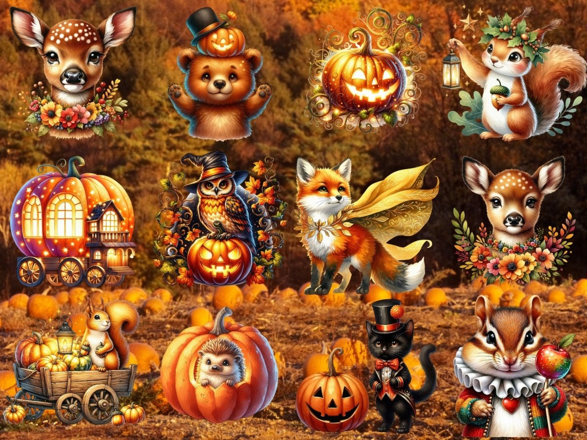 Pumpkinwood Parade Clipart (BEGRENSET UTGAVE) image 5