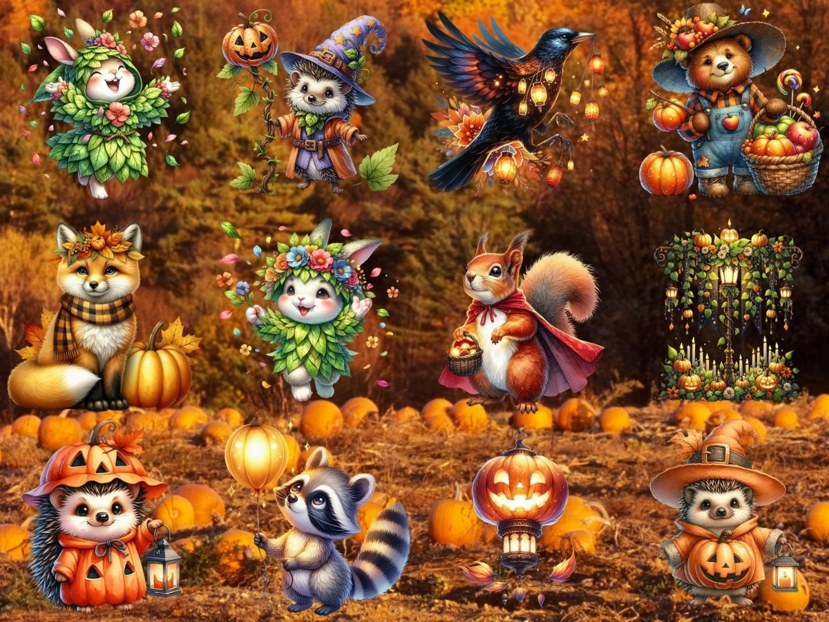 Pumpkinwood Parade Clipart (BEGRENSET UTGAVE) image 4