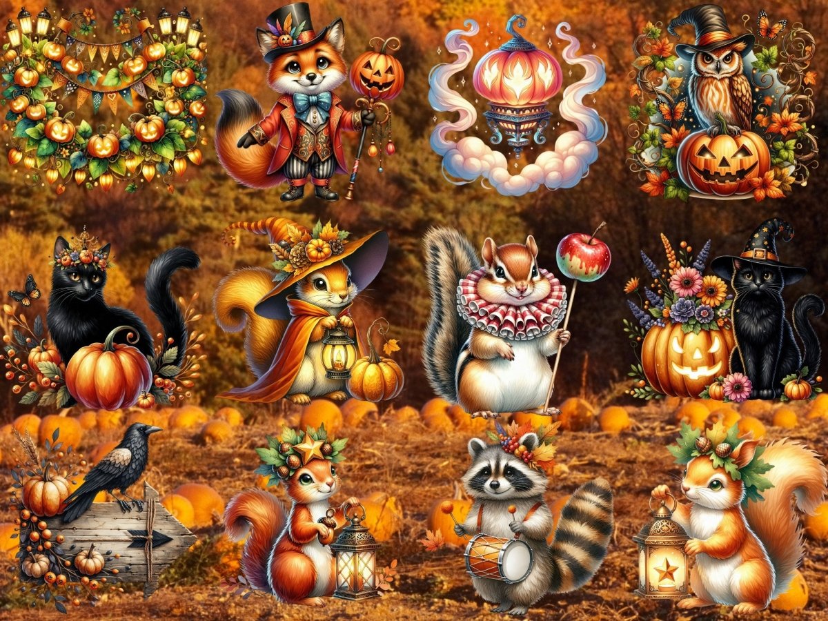 Pumpkinwood Parade Clipart (BEGRENSET UTGAVE) image 13