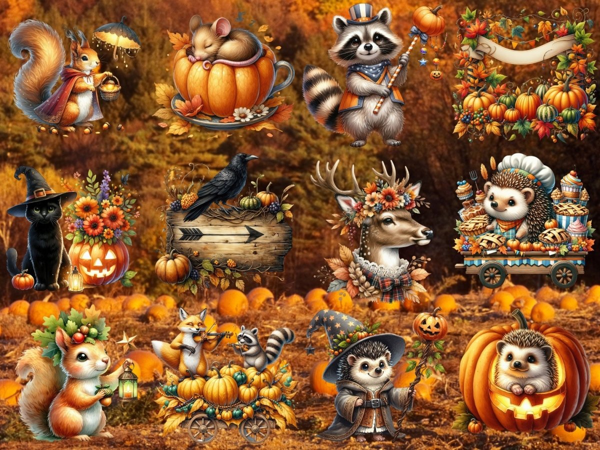 Pumpkinwood Parade Clipart (BEGRENSET UTGAVE) image 11
