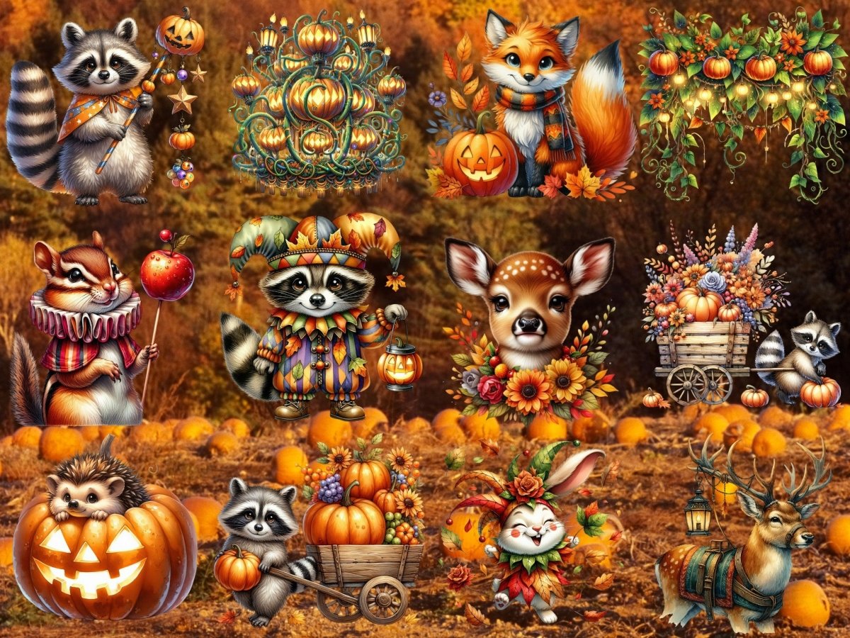 Pumpkinwood Parade Clipart (BEGRENSET UTGAVE) image 8