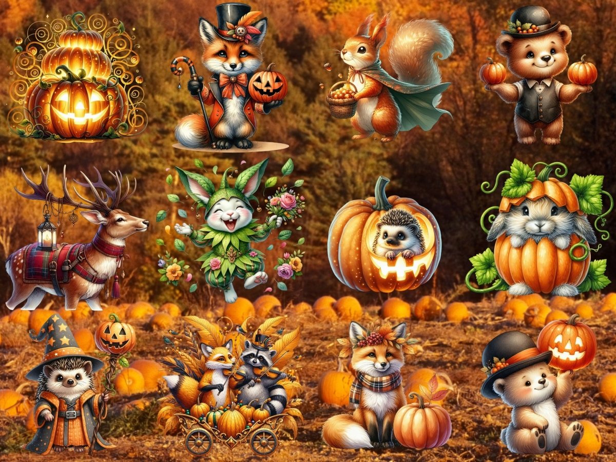 Pumpkinwood Parade Clipart (BEGRENSET UTGAVE) image 3