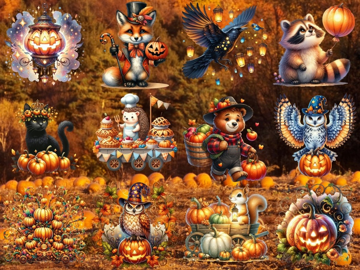 Pumpkinwood Parade Clipart (BEGRENSET UTGAVE) image 7