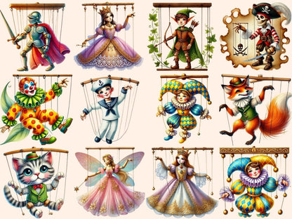 Puppet Theater Clipart Play Theater Print - Wonders Artist