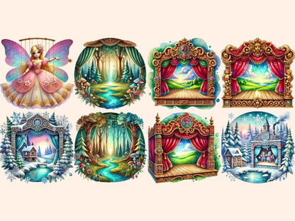 Puppet Theater Clipart Play Theater Print - Wonders Artist