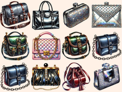 Purses & Handbags Clipart Chic Handbag Clipart - Wonders Artist