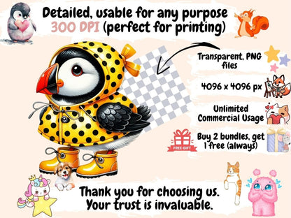 Quirky Birds Clipart Bird Clipart - Wonders Artist