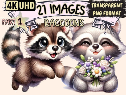 Raccoons Clipart Cute raccoon art - Wonders Artist