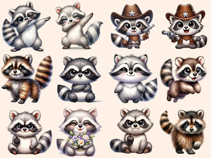 Raccoons Clipart Cute raccoon art - Wonders Artist