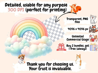 Rainbows (P2) Clipart colorful rainbows - Wonders Artist