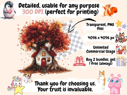 Red Witch Houses Clipart Enchanted House Art - Wonders Artist