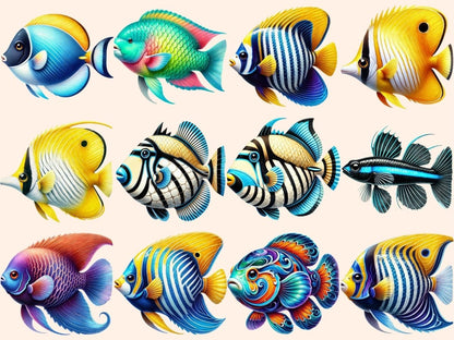 Reef Fish Clipart Aquatic Fish Clip - Wonders Artist