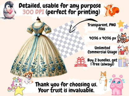 Regency Dresses Clipart elegant gowns - Wonders Artist