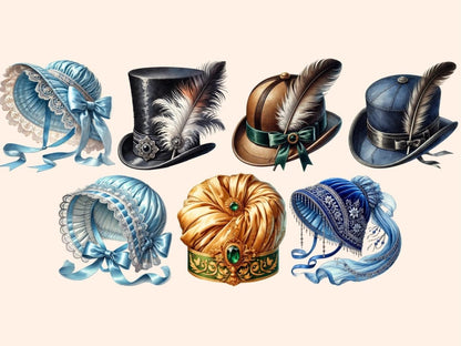 Regency Hats Clipart antique hats - Wonders Artist