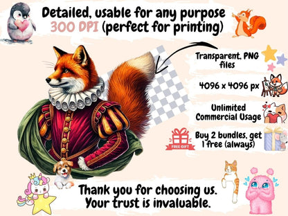 Renaissance Animals (P3) Clipart Animal Clipart - Wonders Artist