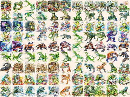 Reptiles Watercolor Clipart crocodile clipart - Wonders Artist