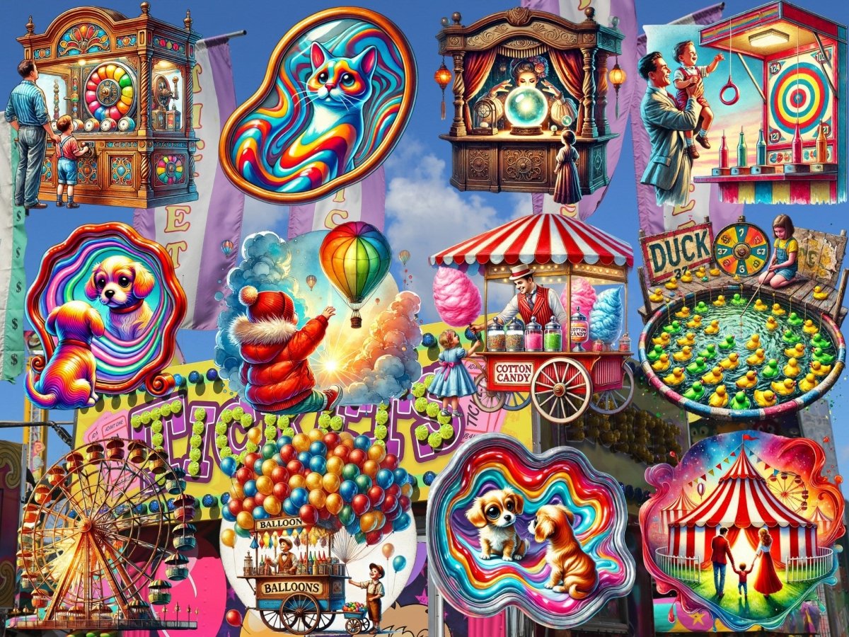 Retro karnevalové kliparty (LIMITOVANÁ EDICE) image 3