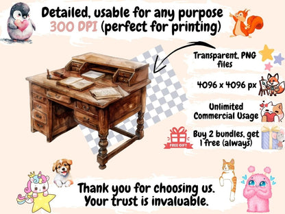 Retro Paper & Melody Watercolor Clipart Antique Music Art - Wonders Artist